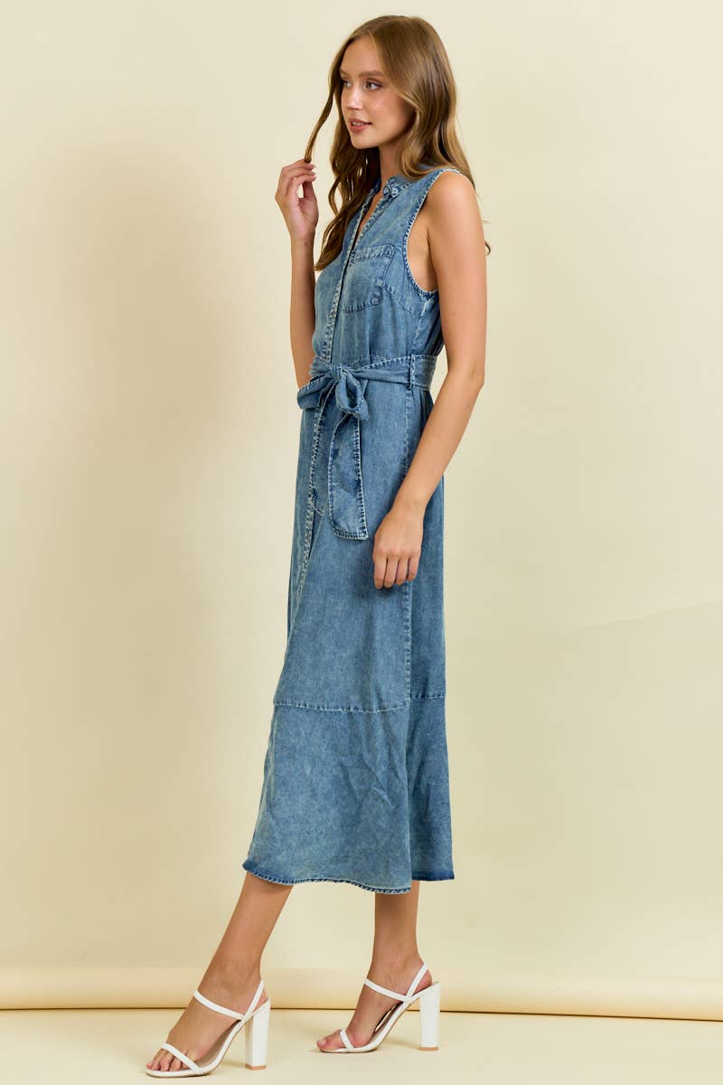 Tencel Midi Dress