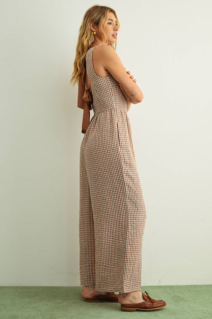 Gingham Jumpsuit