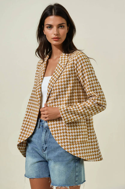 Houndstooth Blazer