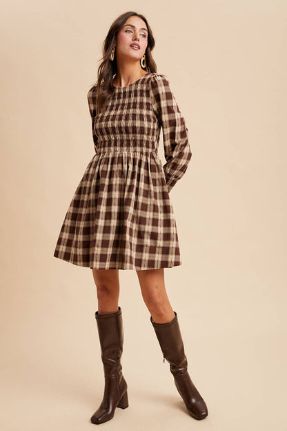 Plaid Mini Dress