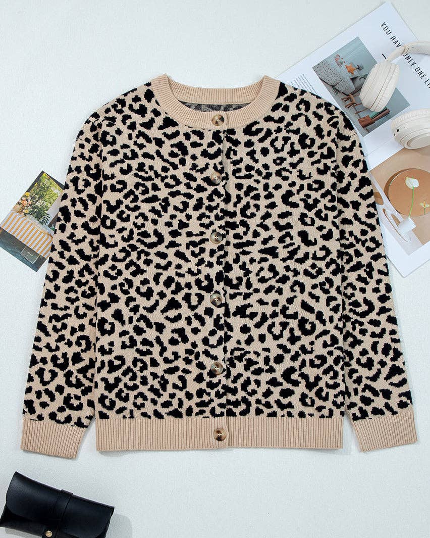 Leopard Cardi