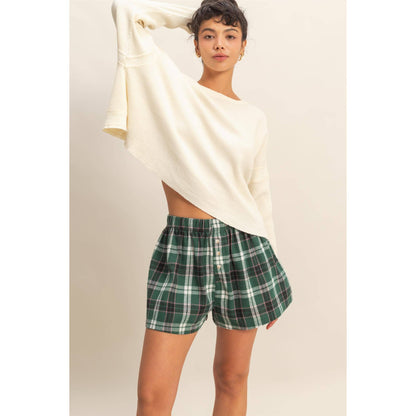 Flannel Boxer Shorts