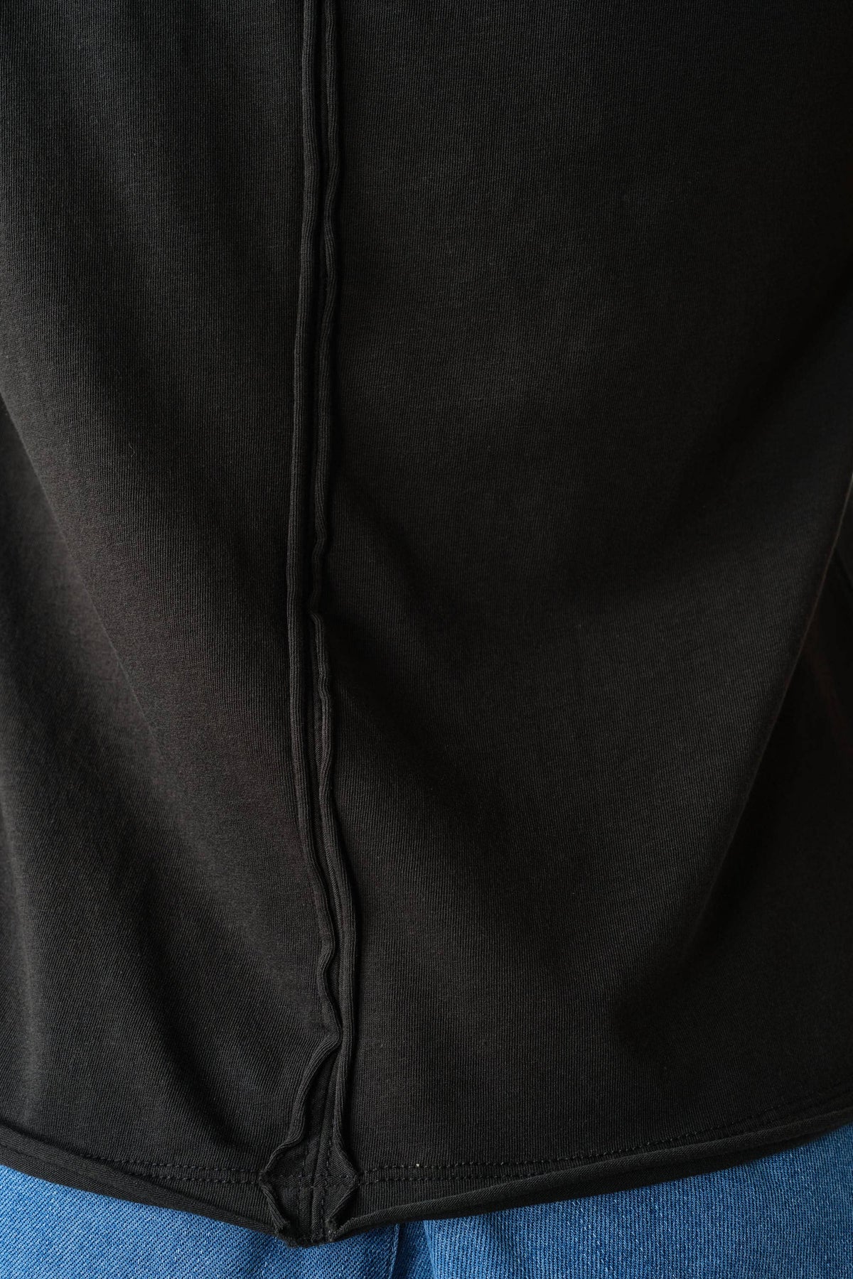 Raw-Edge Cap Sleeve Tee