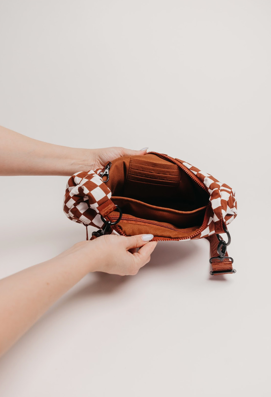 Coco Check Crescent Bag