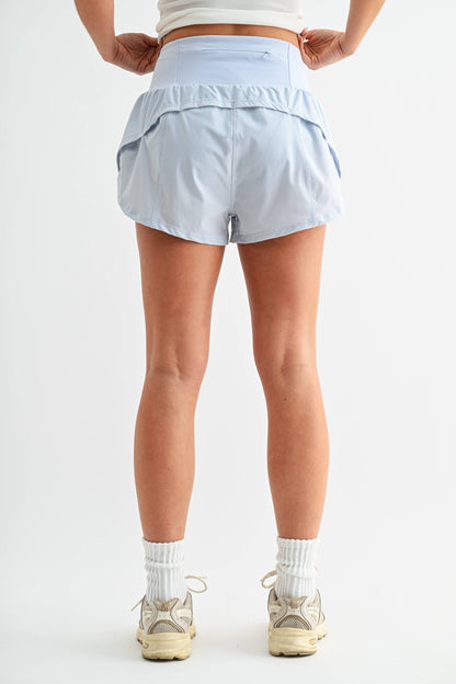 Contour Scallop Mini Active Shorts