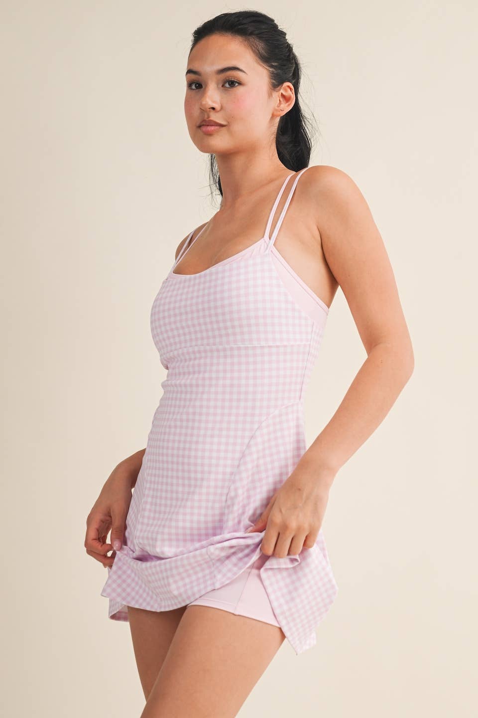 Gingham Print Dress