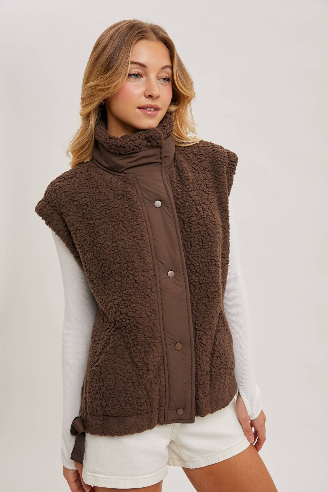 Sherpa Button Down Vest