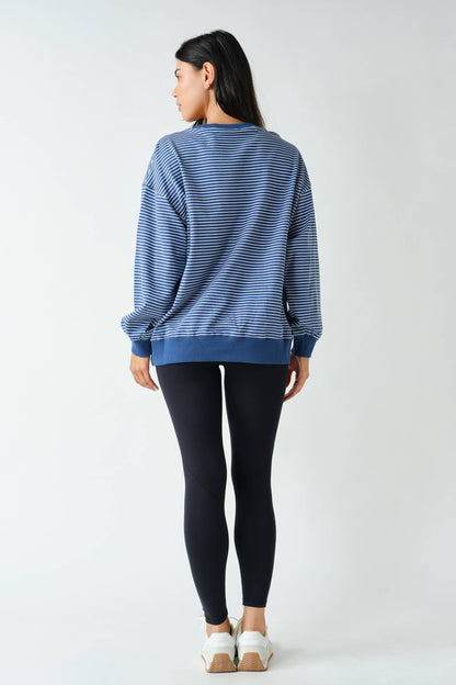 Coastal Striped Crewneck