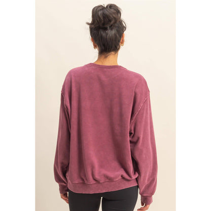 Oversized Mineral Washed Crew