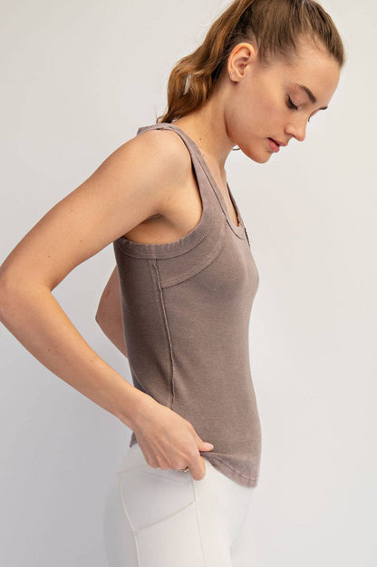 Mineral Wash Rib Tank