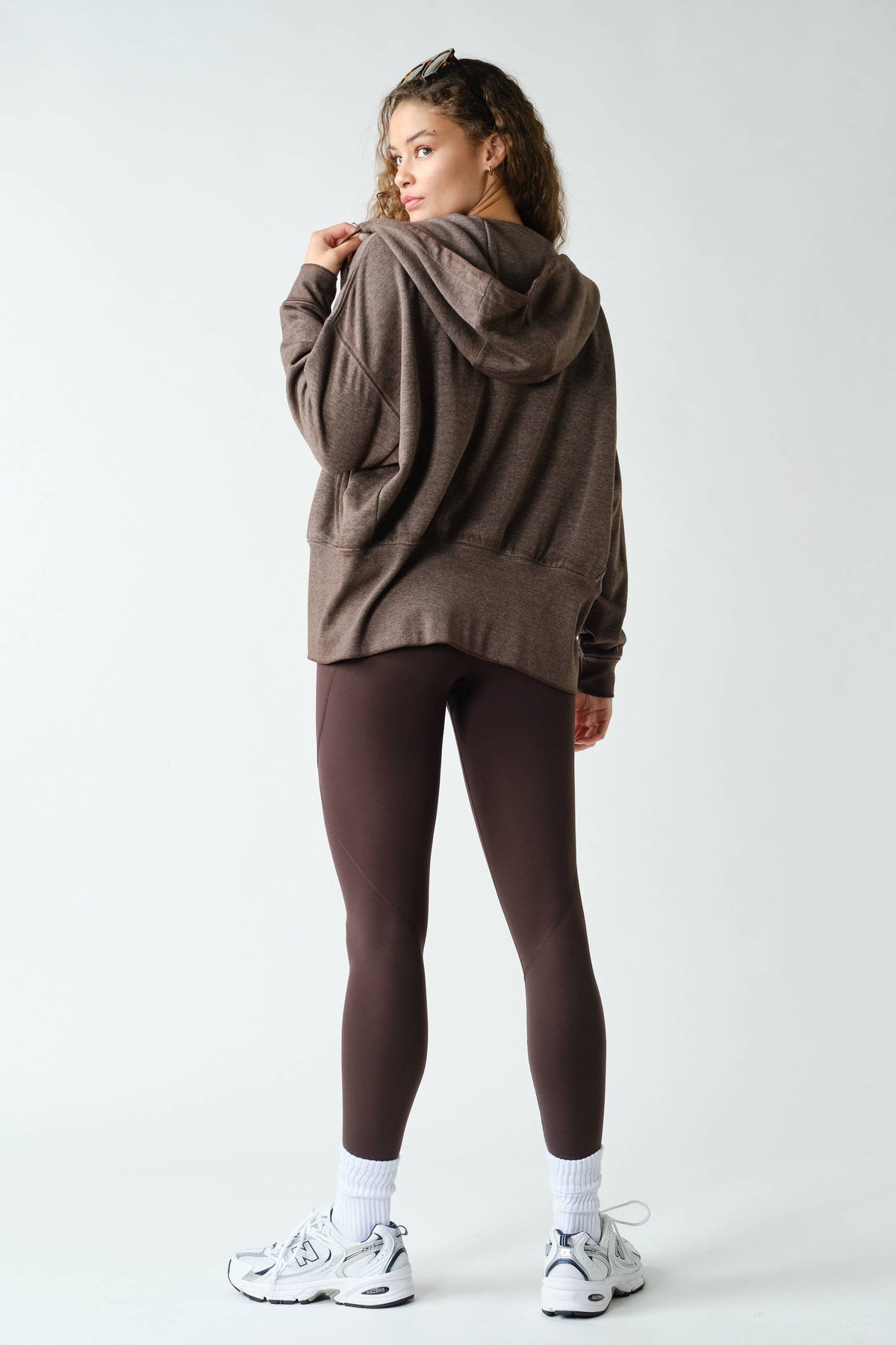 Fleece Hoodie Tapered Sleeves