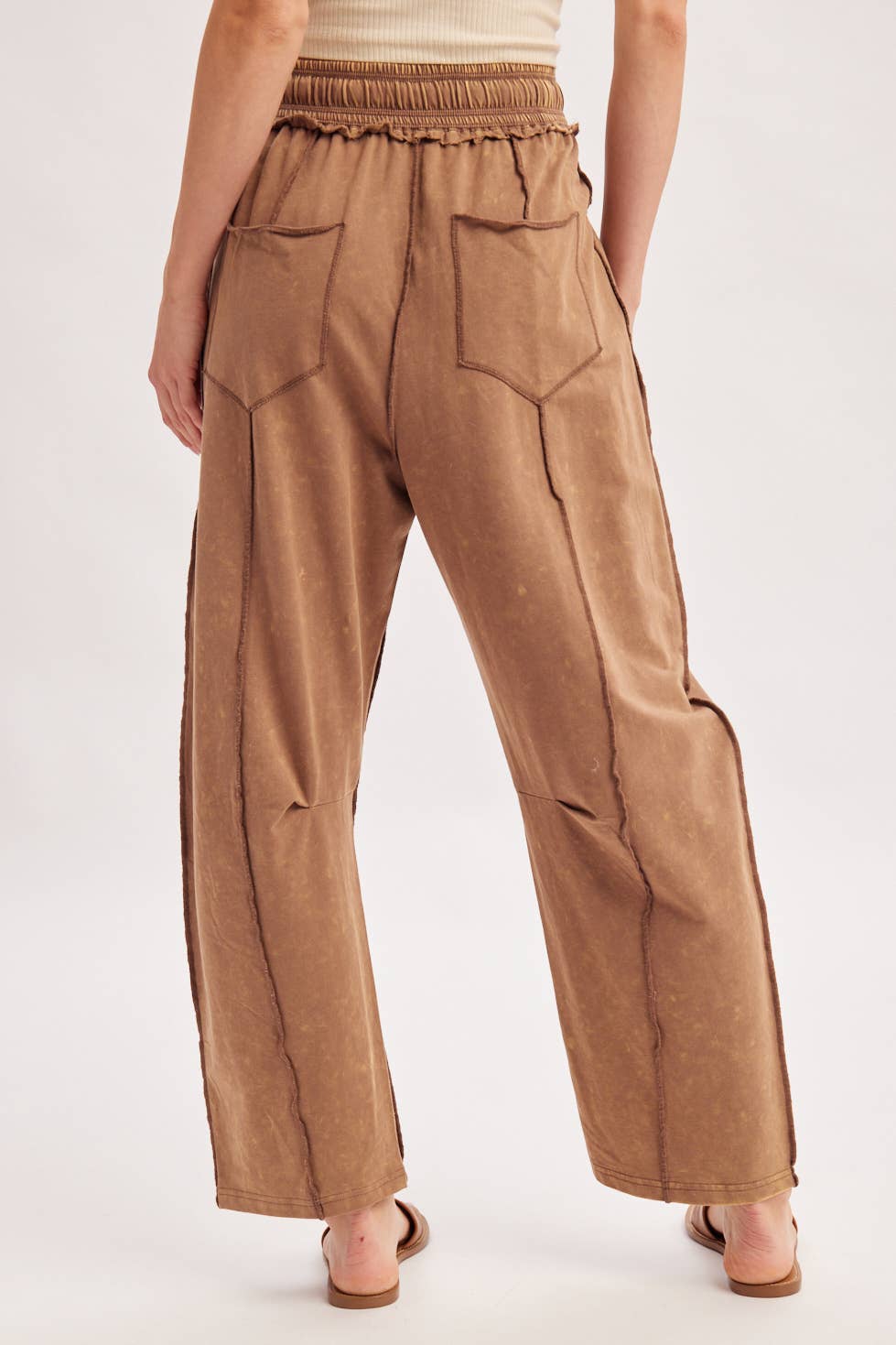 Washed Out Barrel Pants