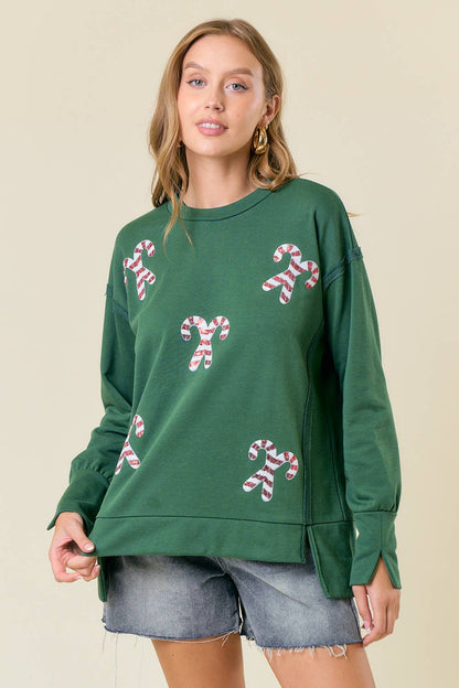 Candy Cane Sweatshirt