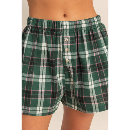 Flannel Boxer Shorts