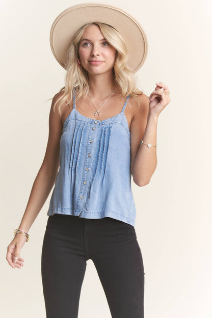Pin Tuck Tank