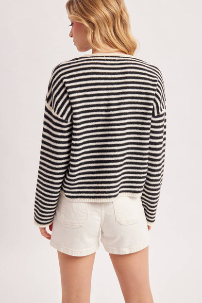 Relaxed Stripe Henley