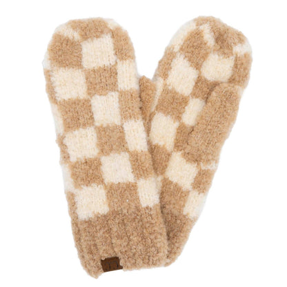 Checkered Mittens