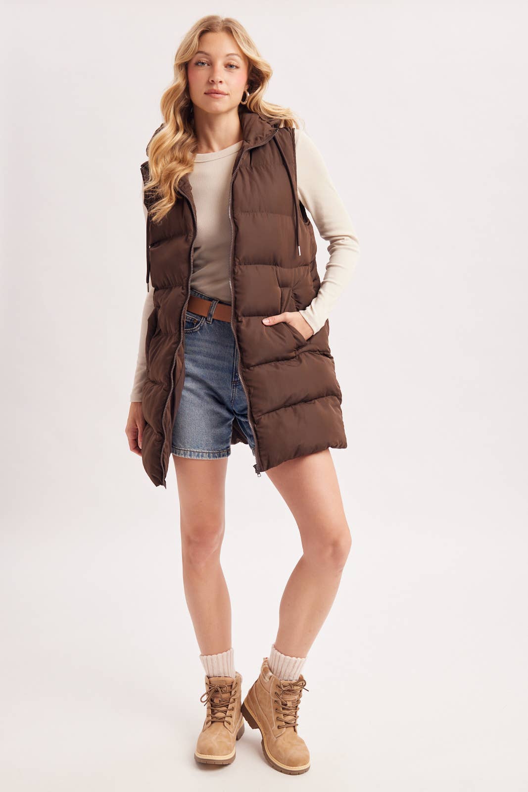 Hooded Puffer Vest