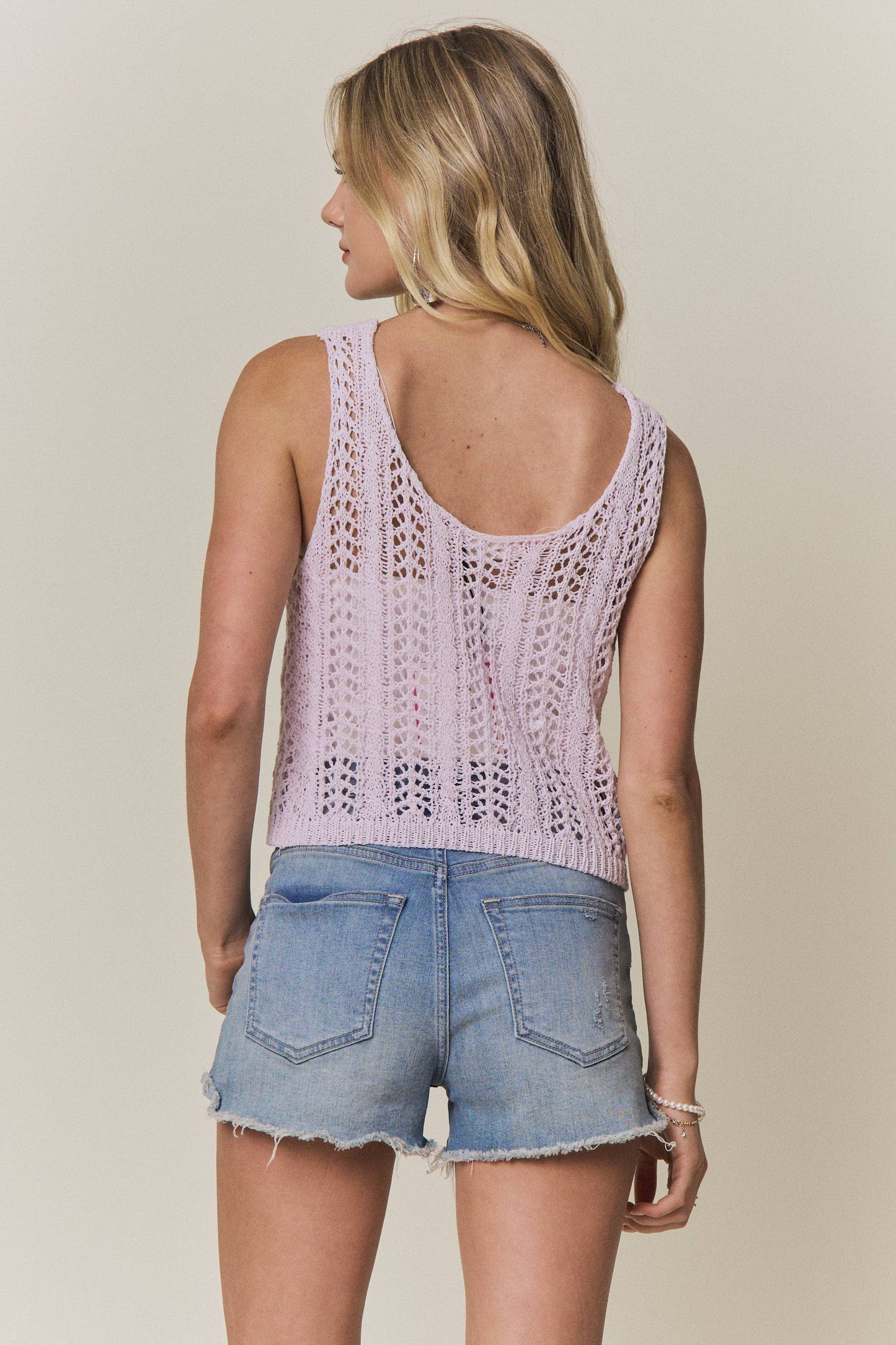 Crochet Button Tank