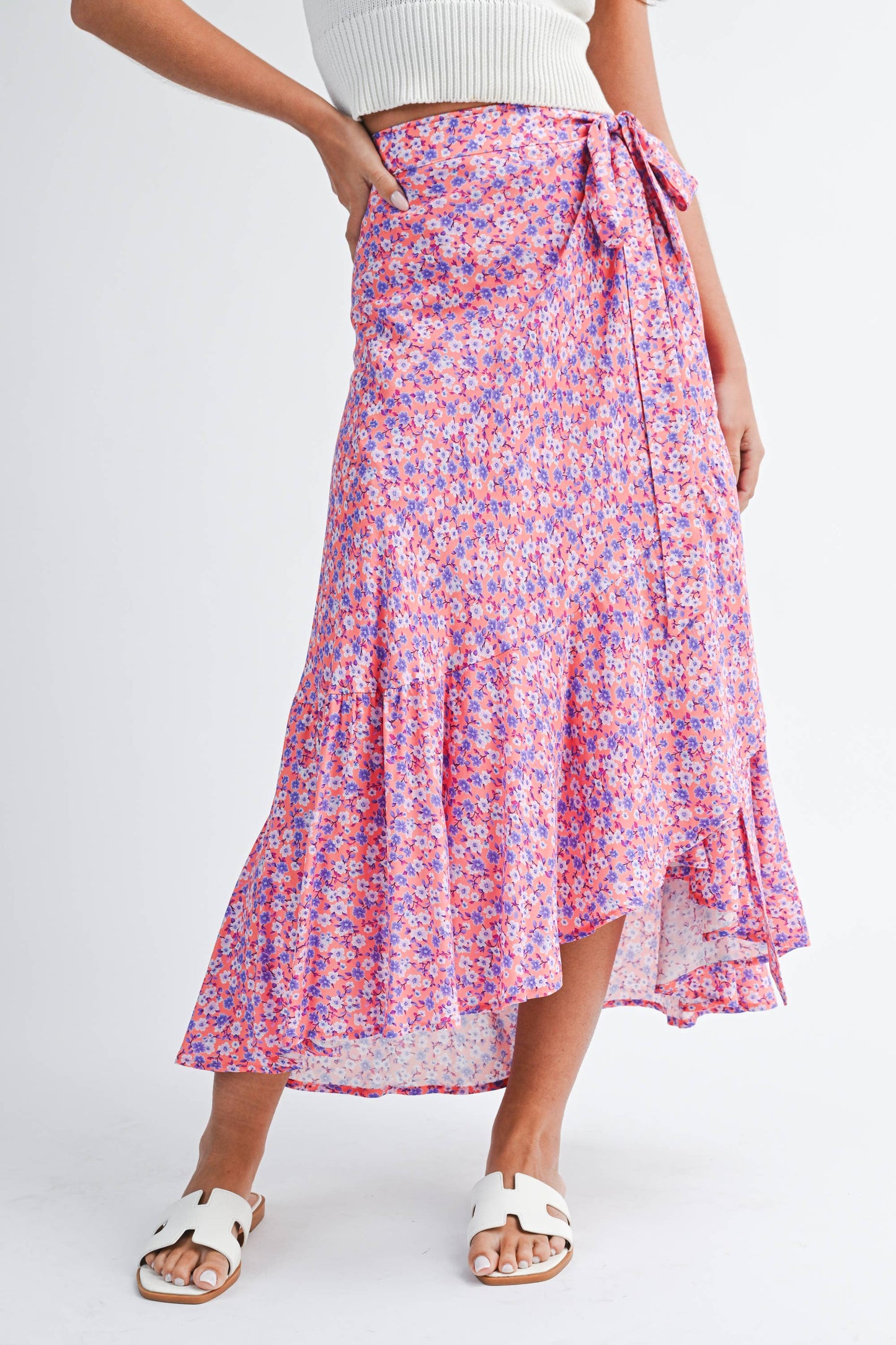 Berti Floral Wrap Skirt