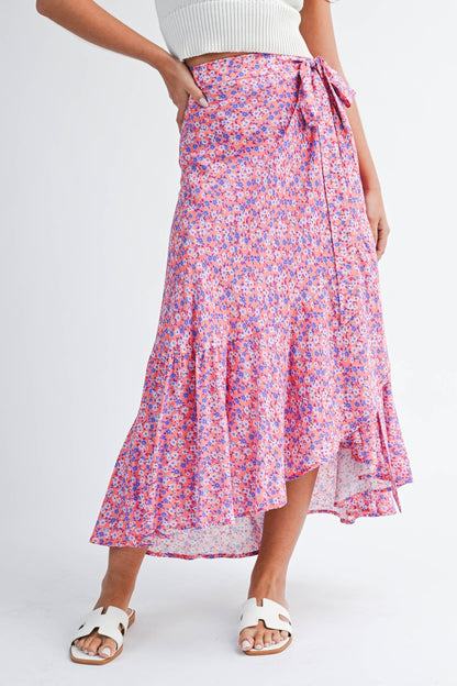 Berti Floral Wrap Skirt