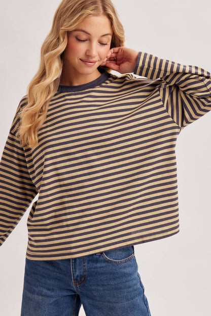 Oversized Stripe Pullover