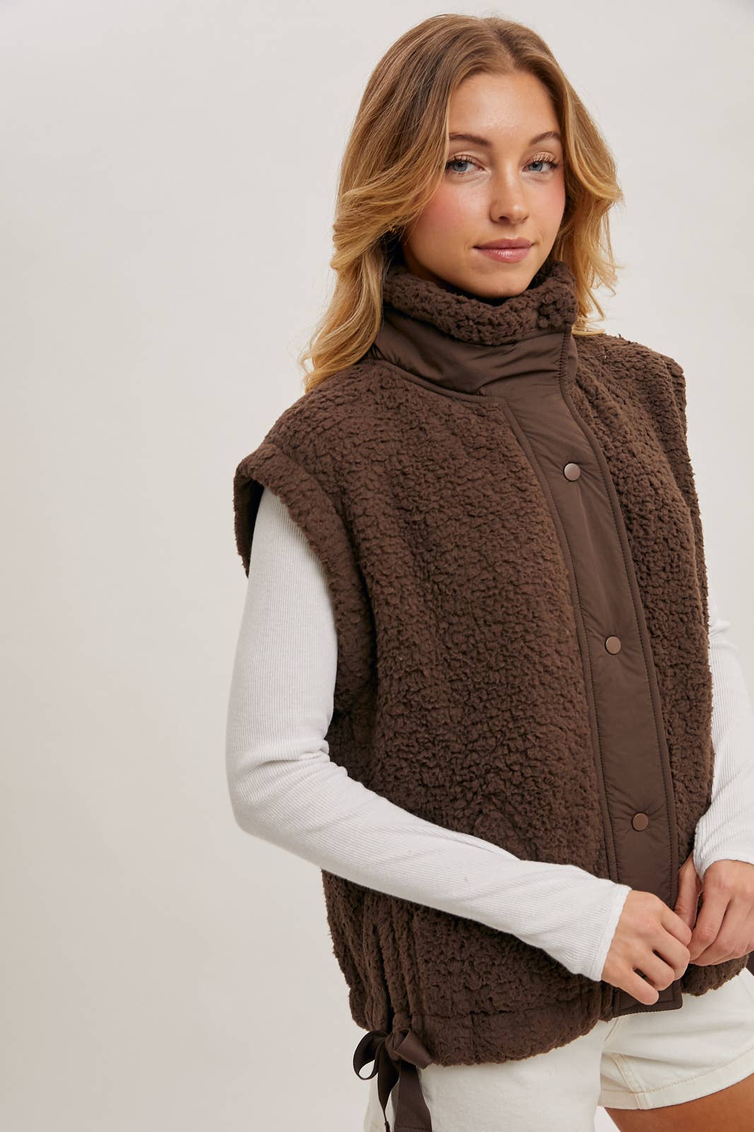 Sherpa Button Down Vest