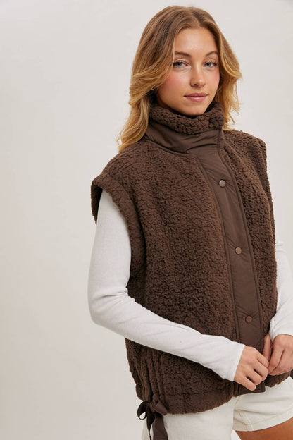 Sherpa Button Down Vest