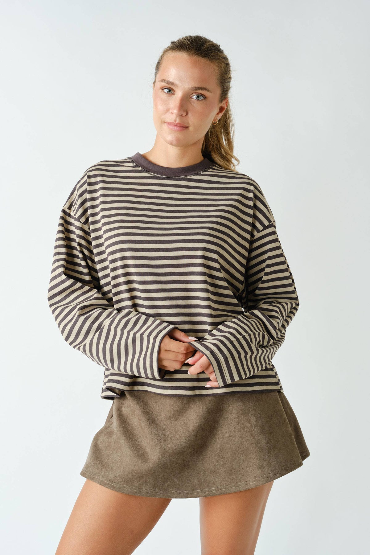 Horizon Striped Long-Sleeve Tee