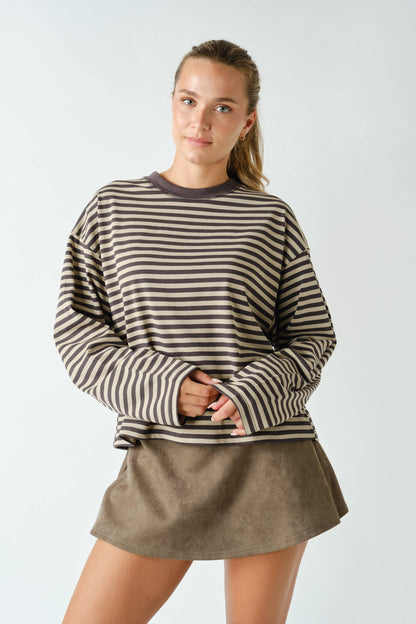 Horizon Striped Long-Sleeve Tee