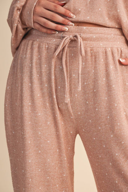 Polka Dot Wide Leg Pants