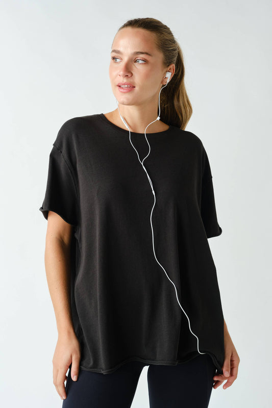 Pima Cotton Center-Seam Oversized Tee