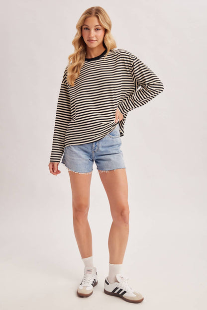 Oversized Stripe Pullover