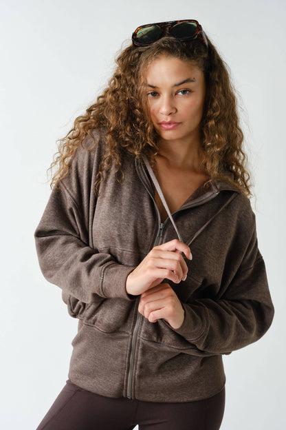 Fleece Hoodie Tapered Sleeves