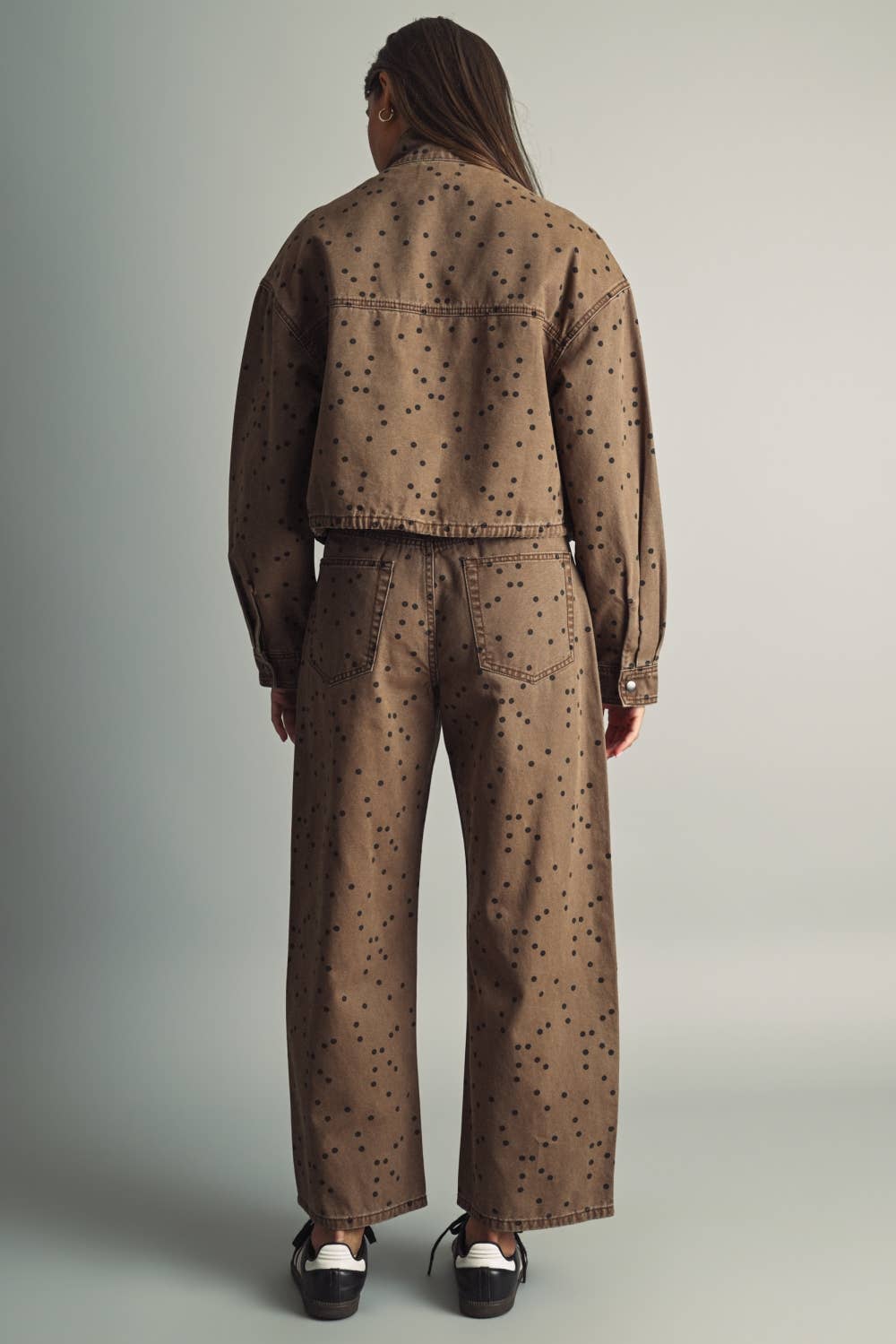 Polka Dot Barrel Pants