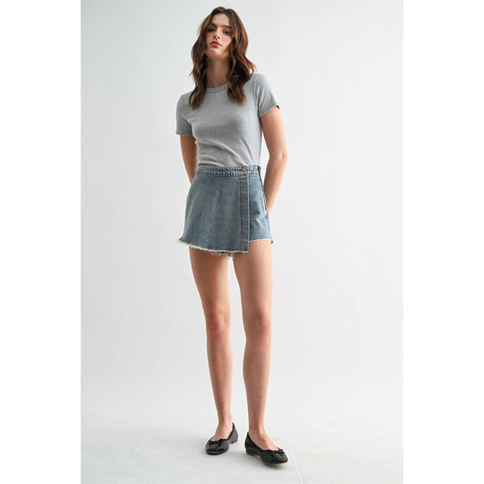 High-Rise Vintage Skort