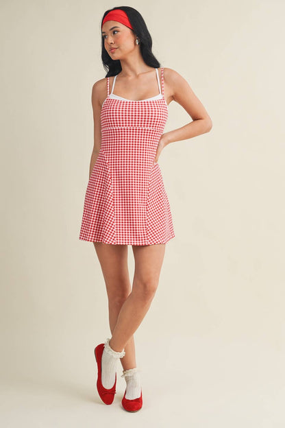 Gingham Print Dress