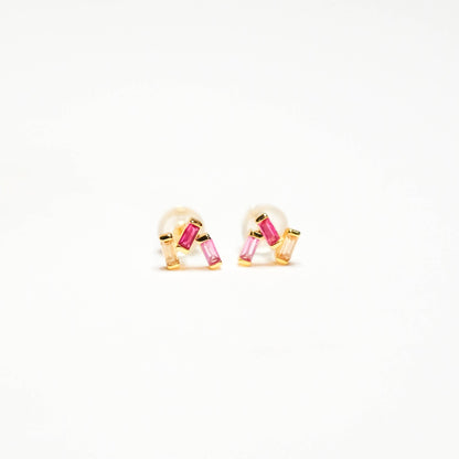 Pink Stardust Trio Earrings