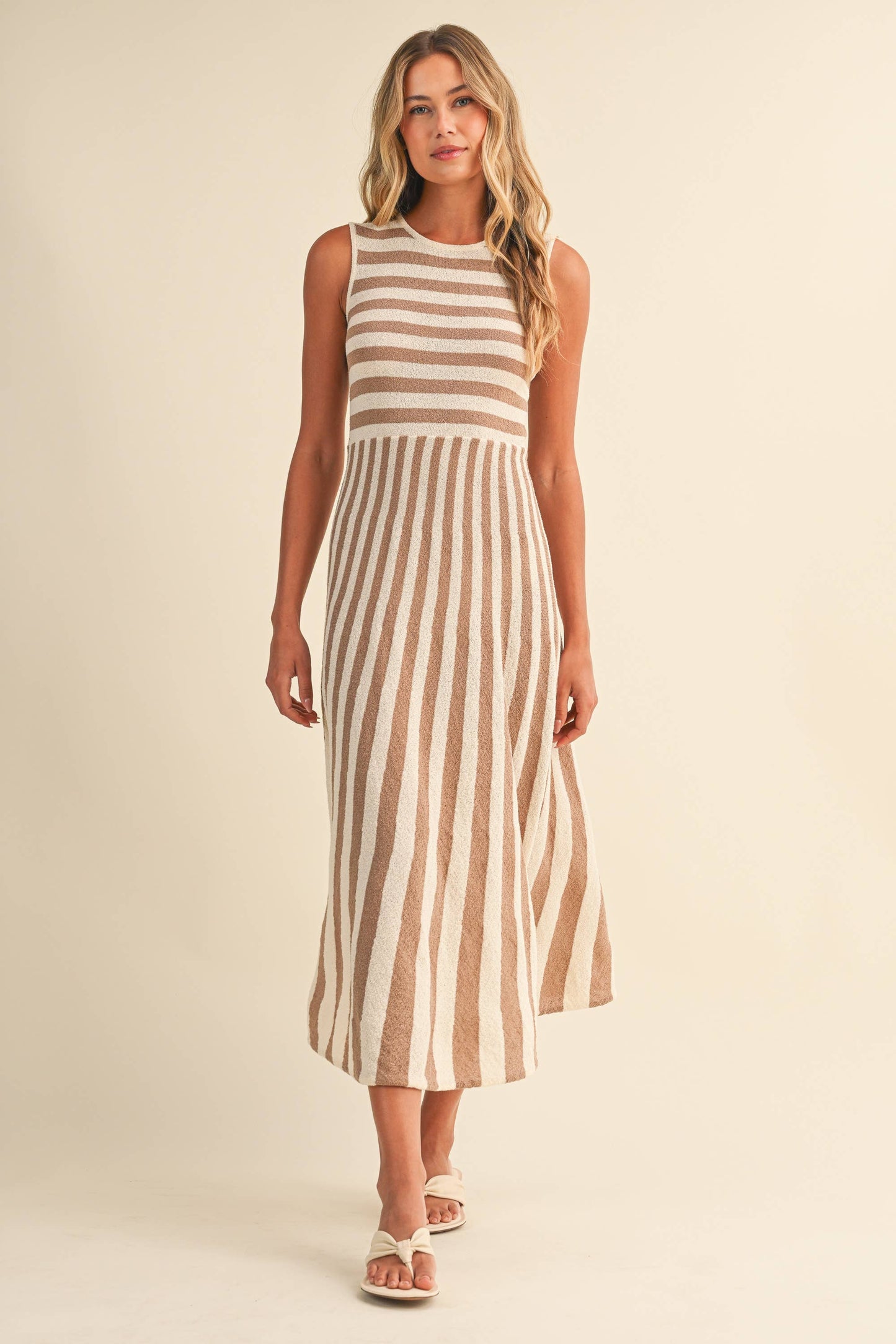 Striped Midi Dress