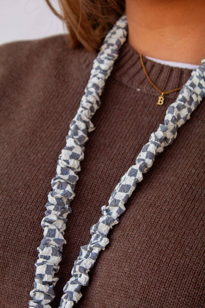 Andi x Rad Rev Grey Checkered Lanyard