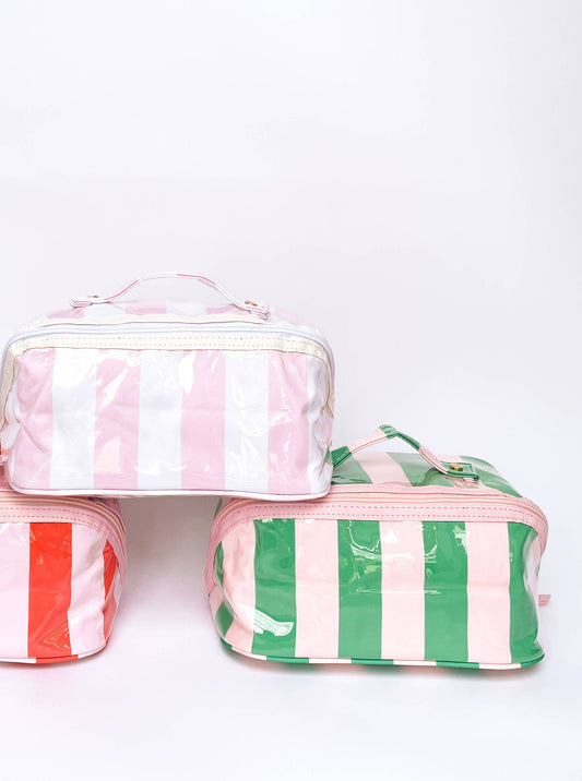 Stripe Cosmetic Bag