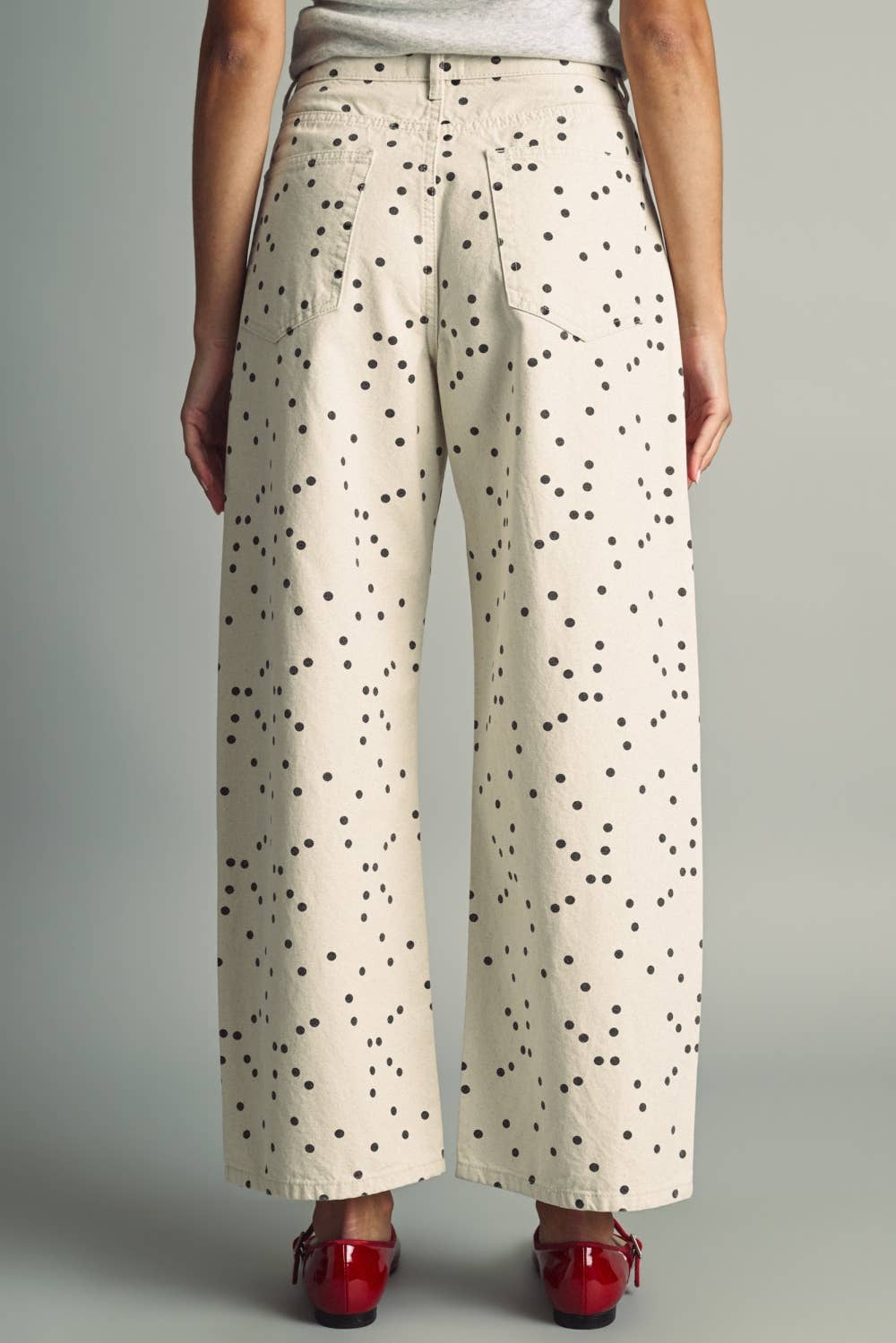 Polka Dot Barrel Pants