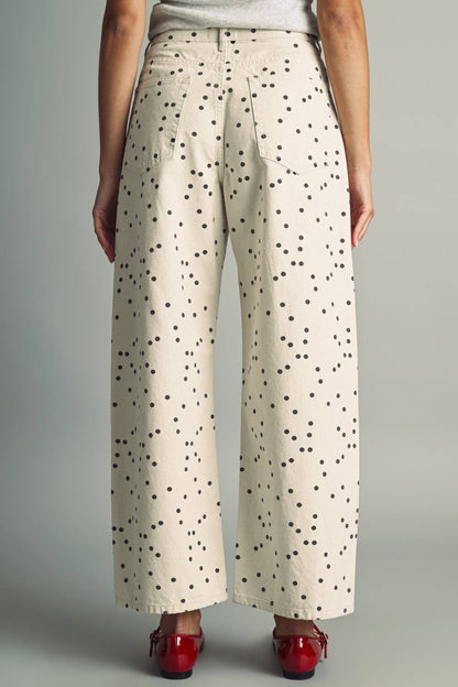 Polka Dot Barrel Pants
