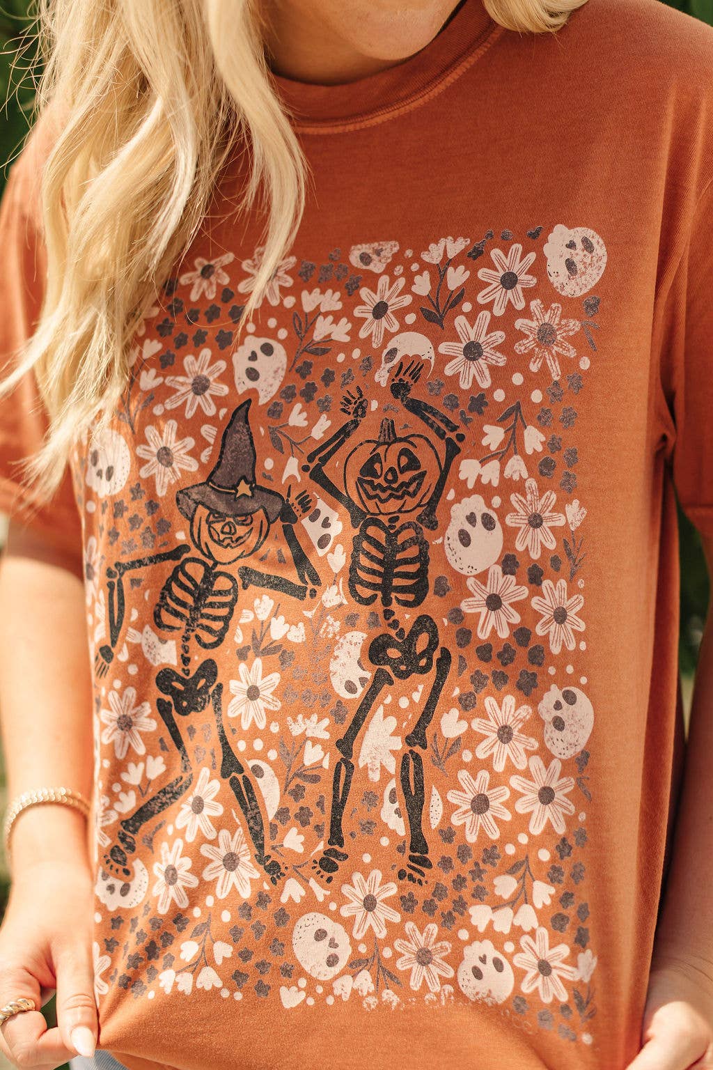 Floral Skeleton Tee