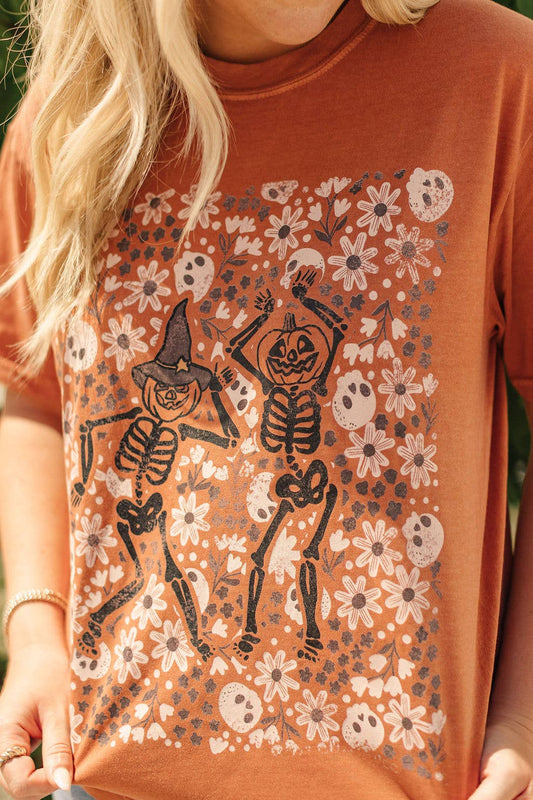 Floral Skeleton Tee