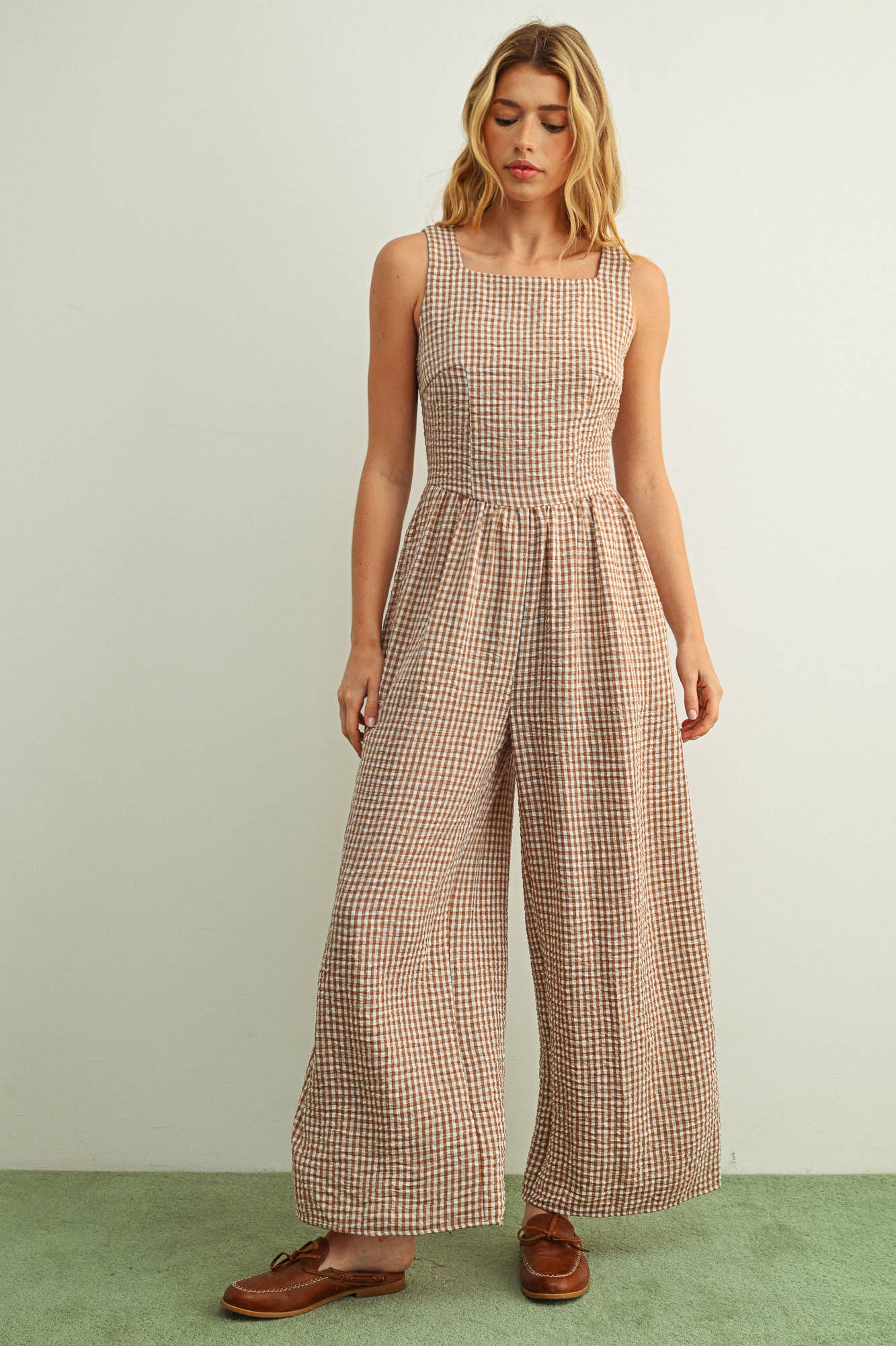 Gingham Jumpsuit