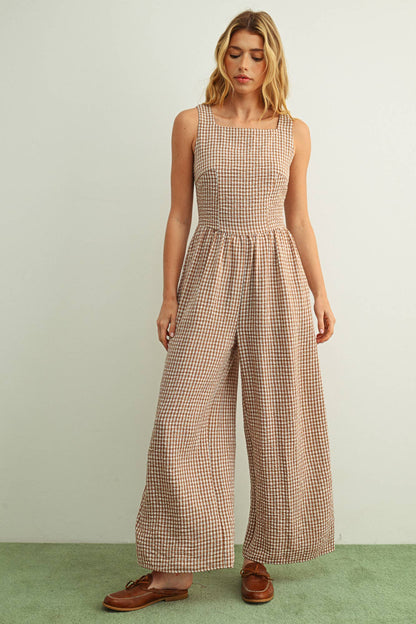 Gingham Jumpsuit