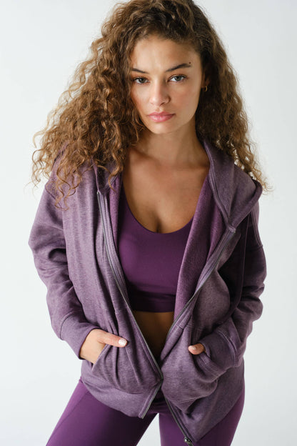 Fleece Hoodie Tapered Sleeves