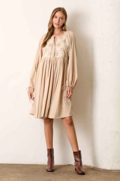 Checkered Pattern Dress