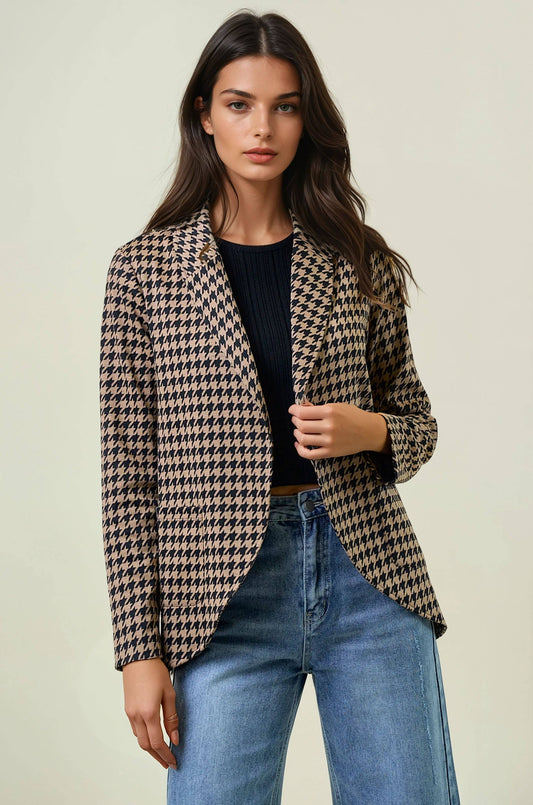 Houndstooth Blazer